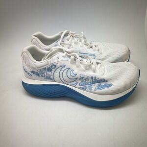 Topo Athletic Sneakers Mens 10 Atmos White Blue Running Trainers Gym Shoes